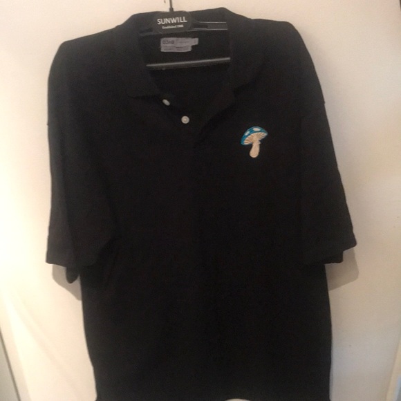Rare! DJAB Stockholm Mushroom Polo Streetwear blue silver mushroom 🍄 - Picture 2 of 4